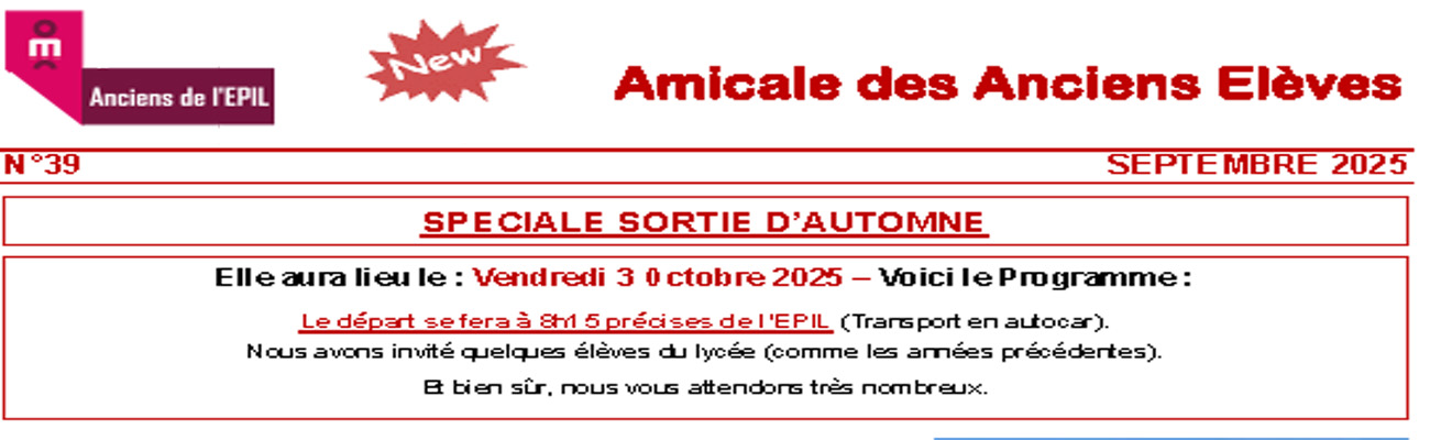 New n°39 – Spécial Sortie d’automne