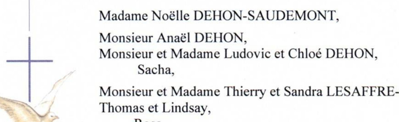 Décès de Daniel DEHON (51ème promotion) trésorier de notre Amicale